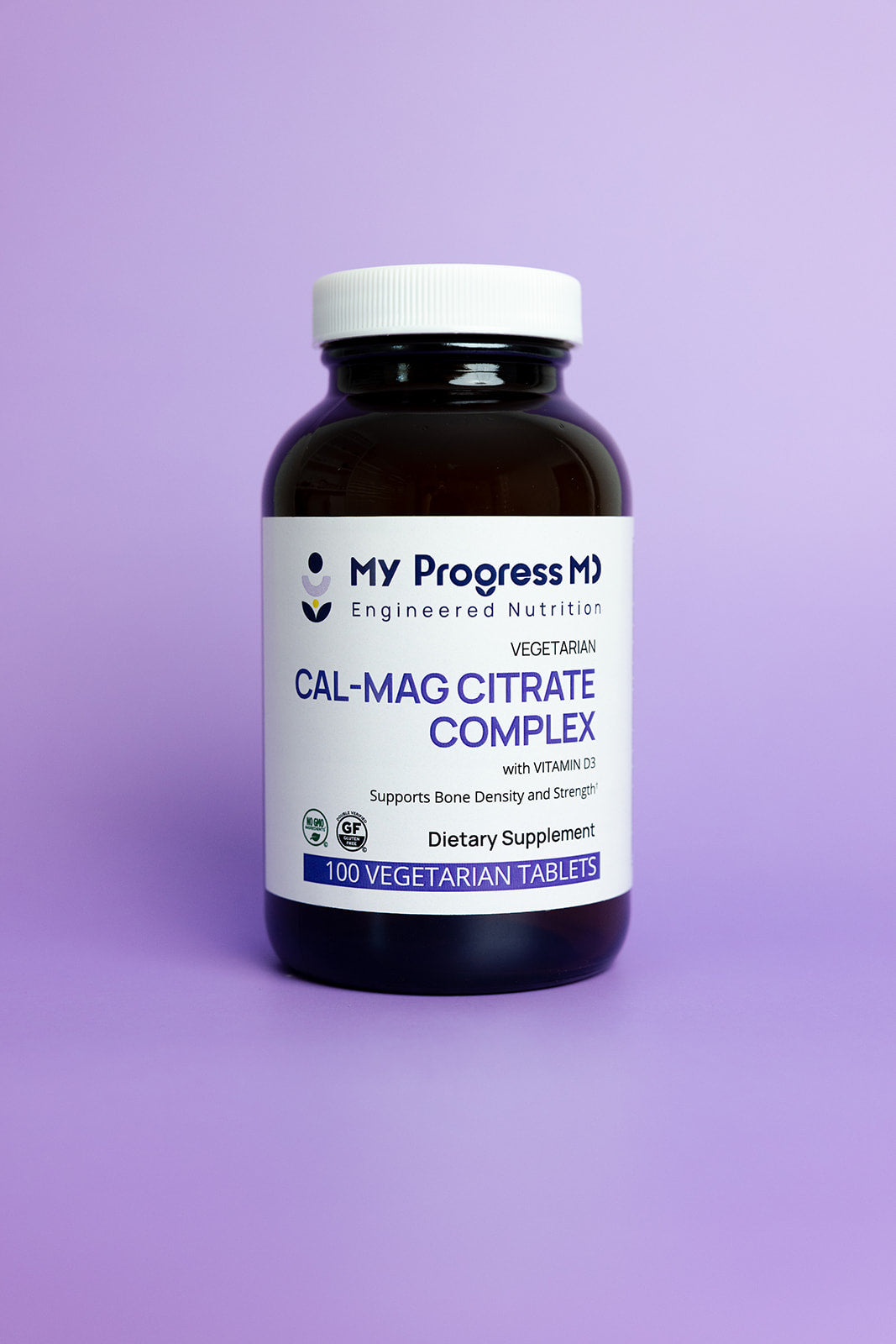 Complément Alimentaire Progress Labs - Calcium + Vitamine C, 120 Capsules