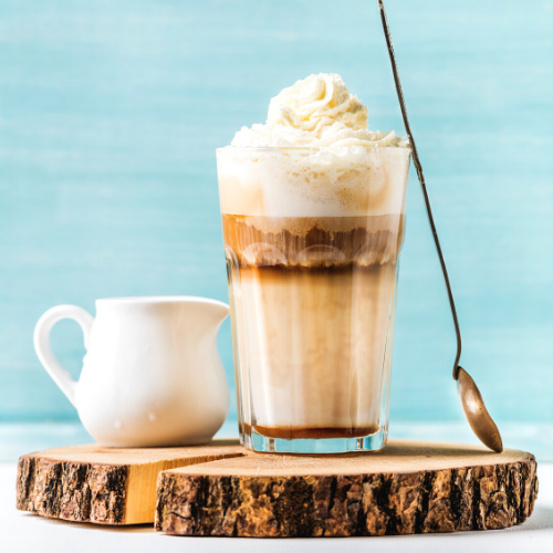 ENERGY BOOSTING-CARAMEL FRAPPE  with an espresso touch